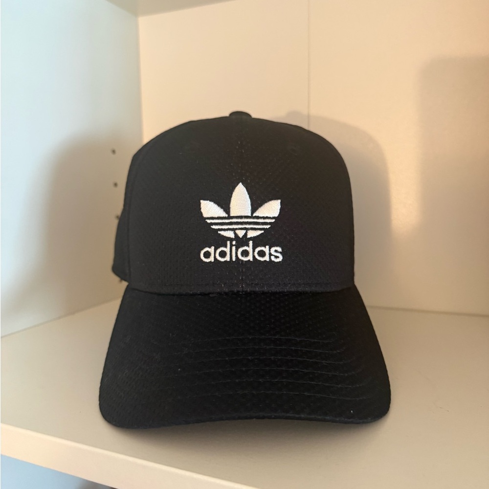 Adidas Classic Black Cap with White Logo